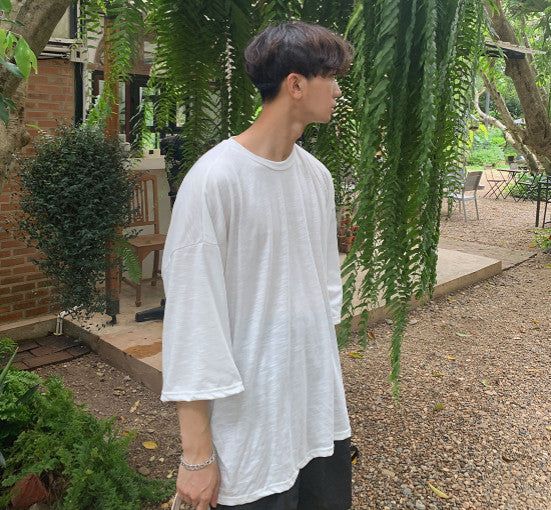 Perfect Slub 3/4 Sleeve Box T (5color)