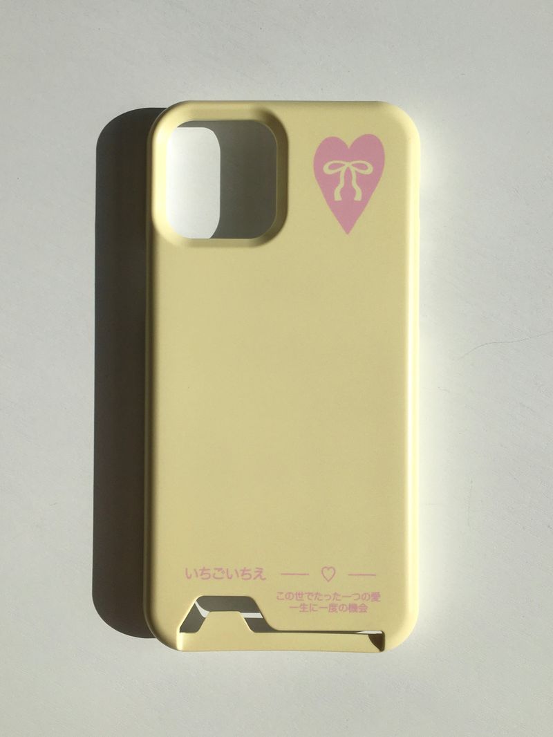 ICHIGOICHIE Card Pocket Case - YELLOW