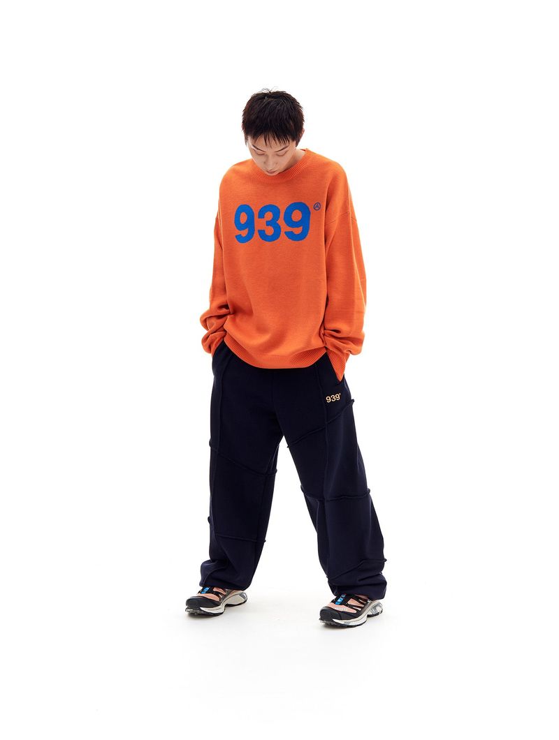 939 LOGO KNIT (ORANGE)