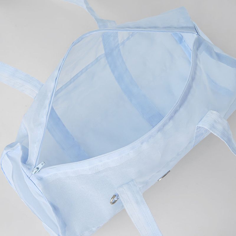 FABRIC DUFFEL BAG(LIGHT BLUE)