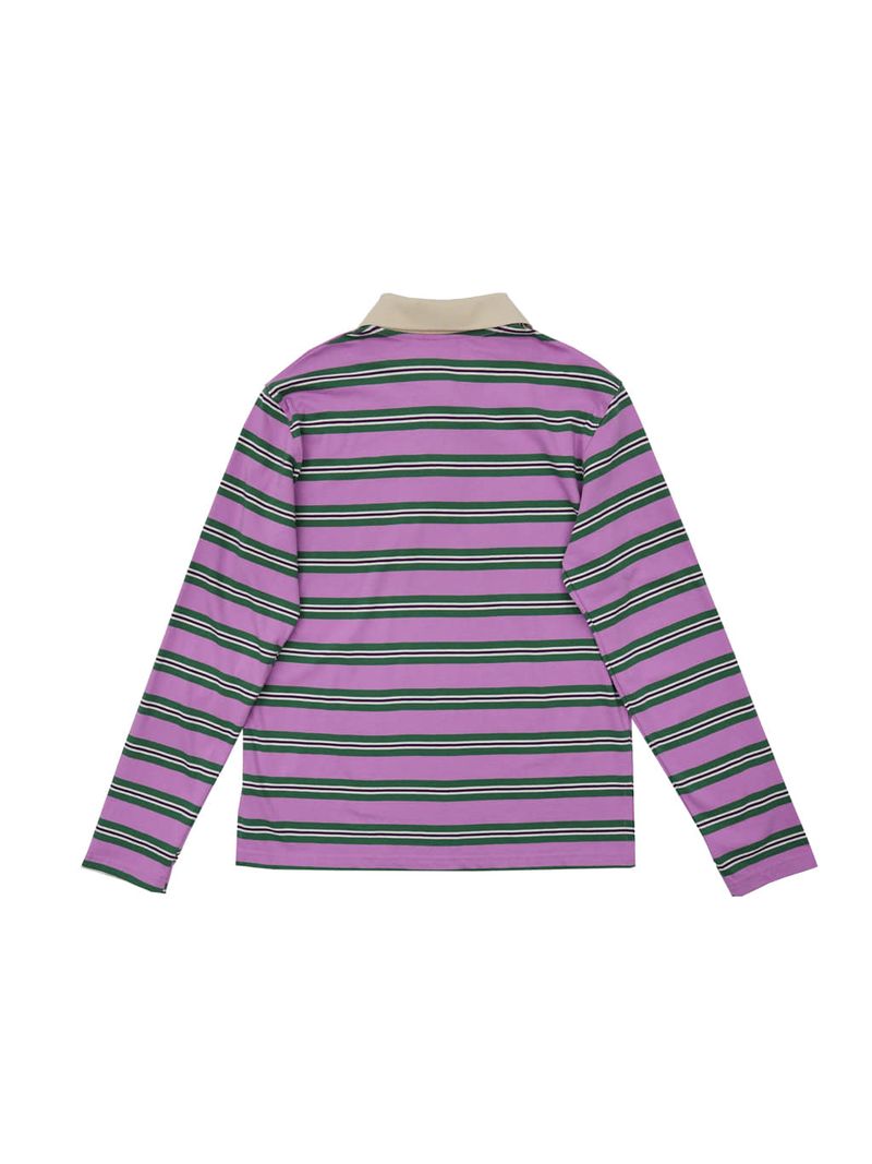 Stripe Rugby T-shirt (Purple)