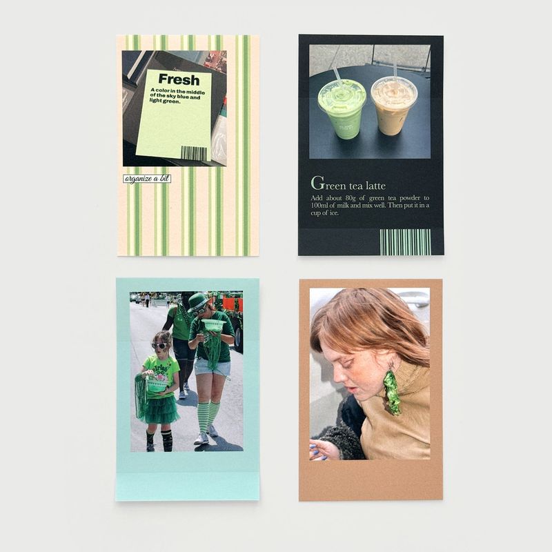 oab tone pack mint / scrap sticker set