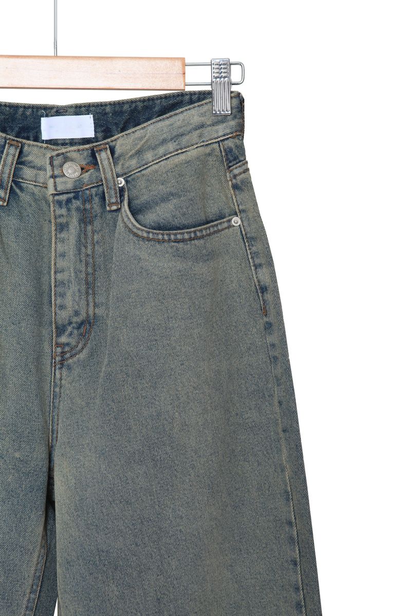 Washing Agid Denim Pants