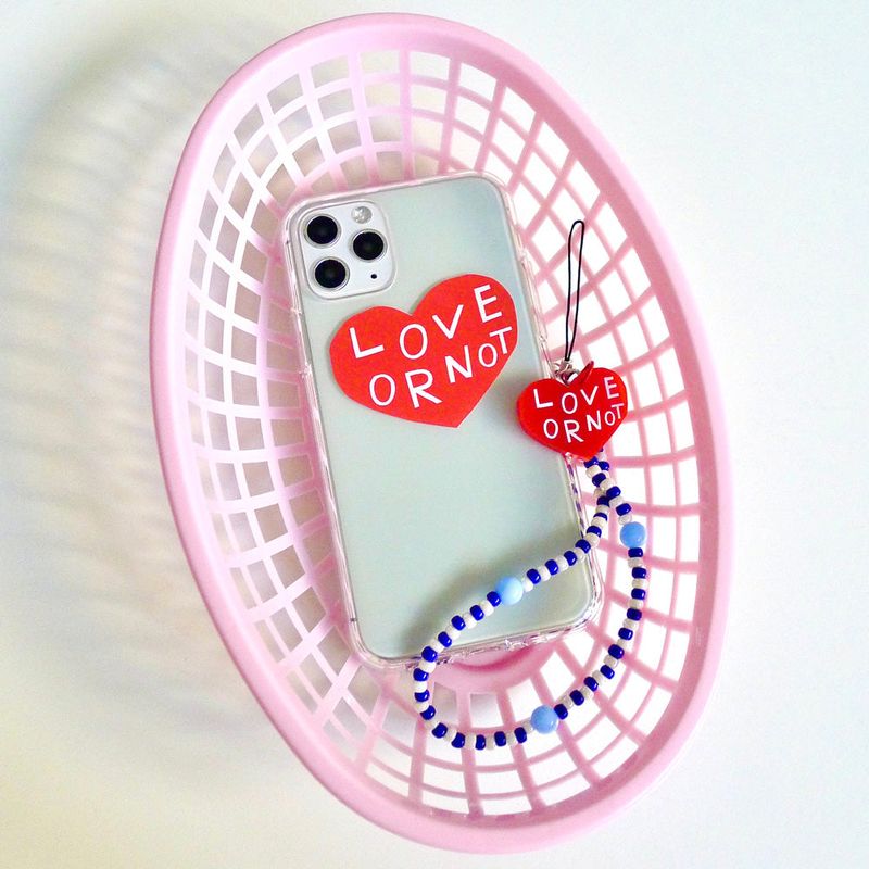 [MADE]Red Love-Marin Bead Strap