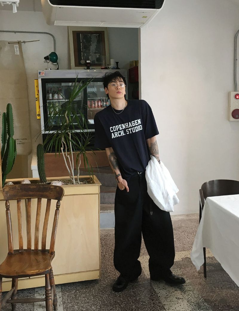 No.1349 back LT point denim PT (3color)
