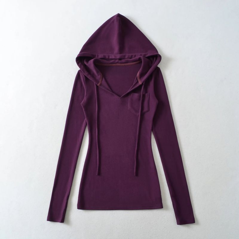 Rosie Pocket V-Neck Hood Top