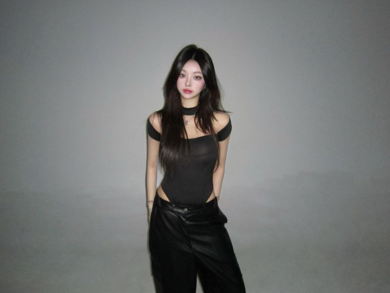See-through body-suit