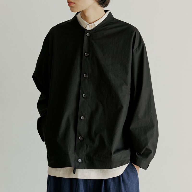 unisex stadium jacket black