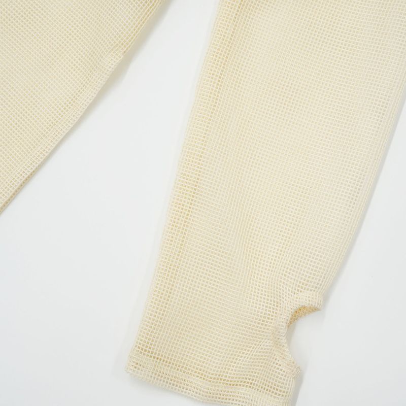line mesh pullover