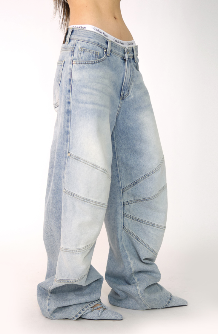 wing denim pants(2color)