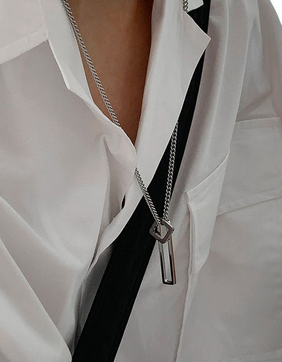 Double Square Necklace