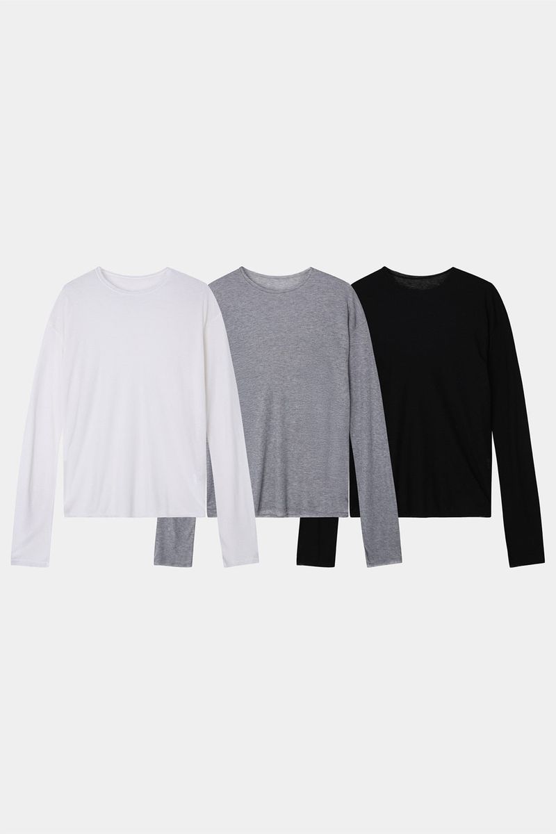 Wool tencel inner tee