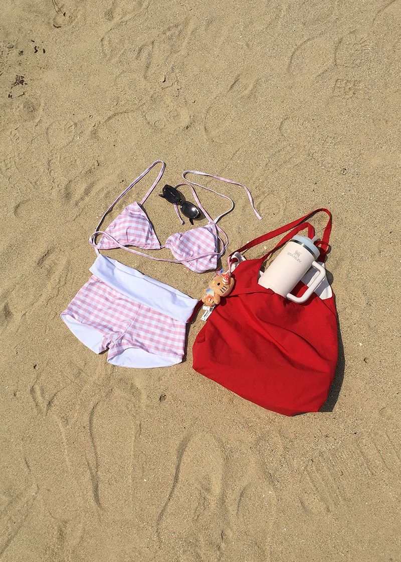 CHECK LOW SHORTS BIKINI