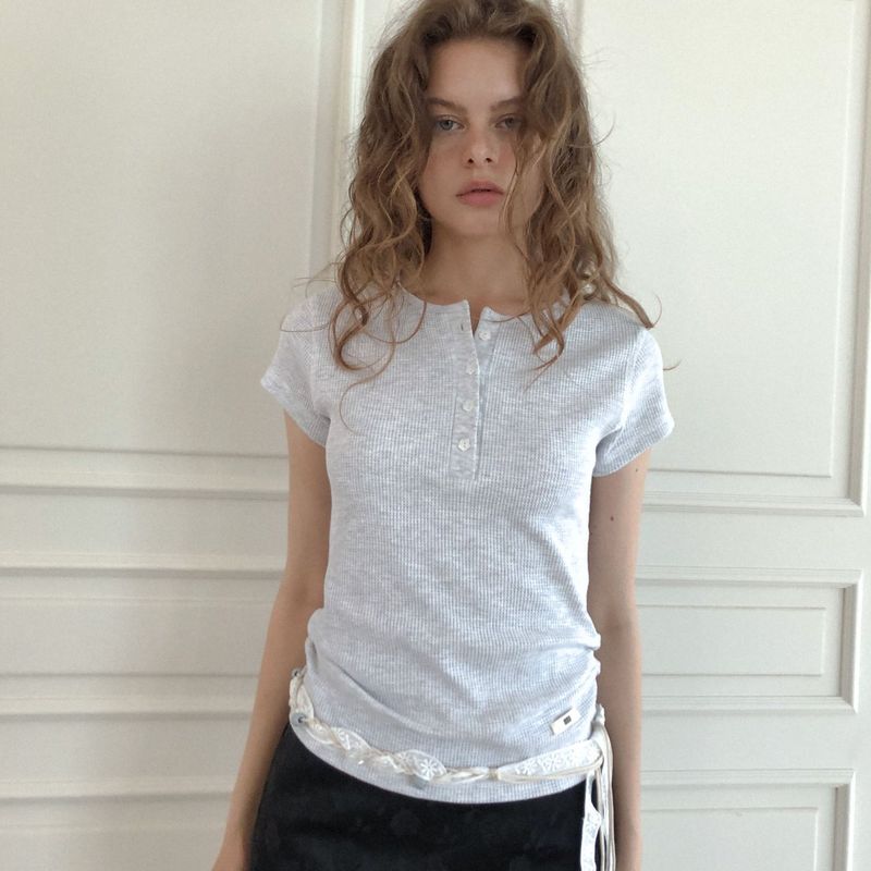 delidi（ディライディ）の「オドールTシャツ(light gray)（トップス）」