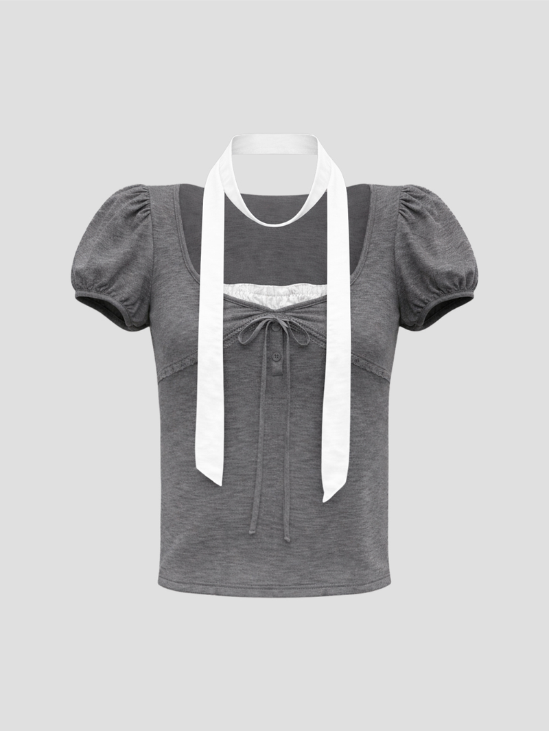 Vela Frill Strap T-shirt