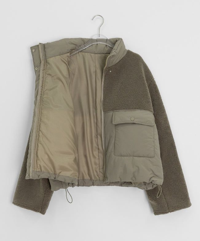 Canyl High-Neck Wool Padded Jumper