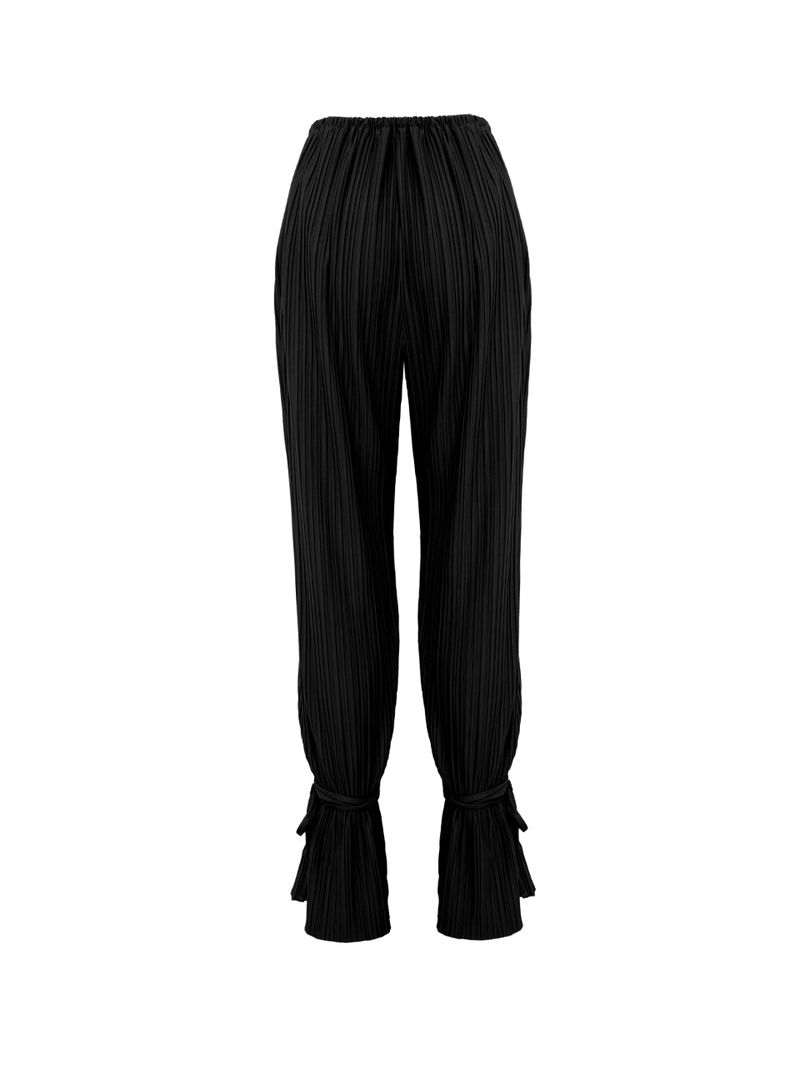 PLEATS ANKLE STRAP PANTS (2 COLOR)