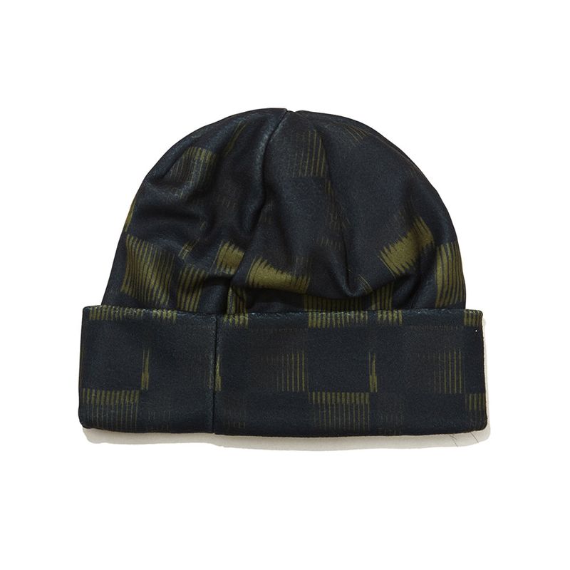 BSR2223FWBN067 MONOGRAM BEANIE GREEN