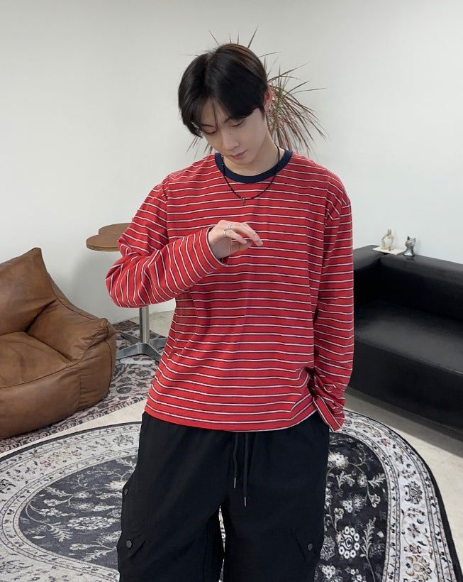 SATIIIZ（サティーズ）の「Elide striped shirt（Tops）」