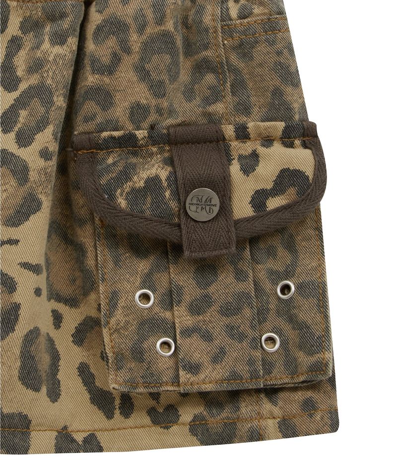 bd leopard skirt (beige)