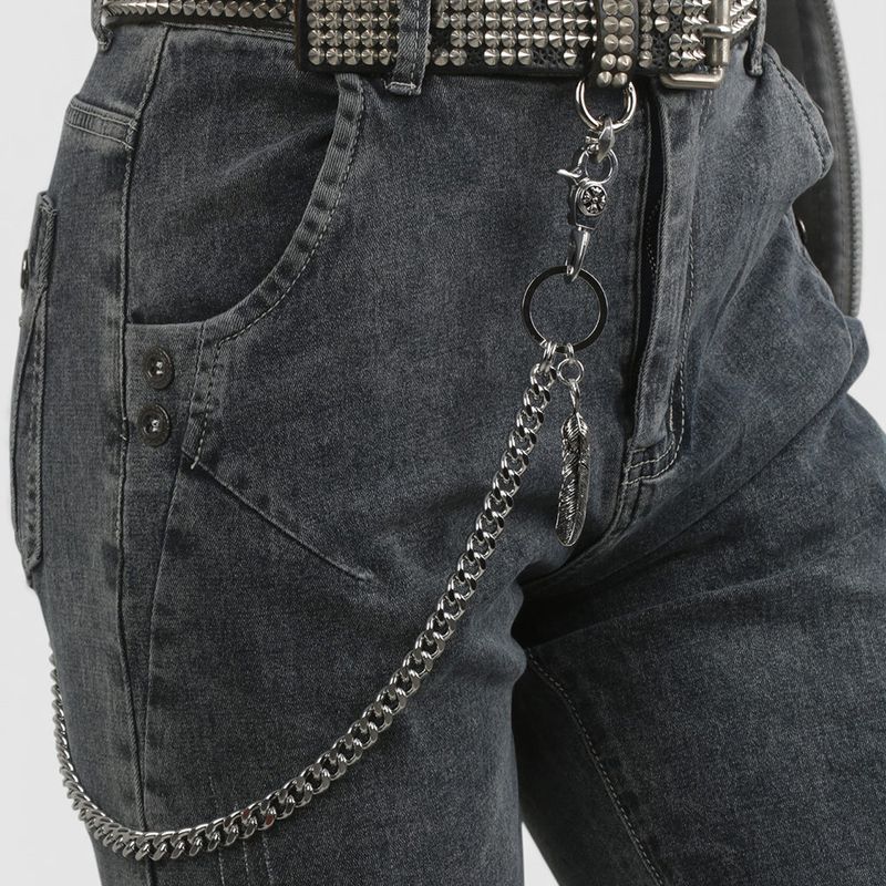 SVC-528 Feather Silver Basic Trouser Chain