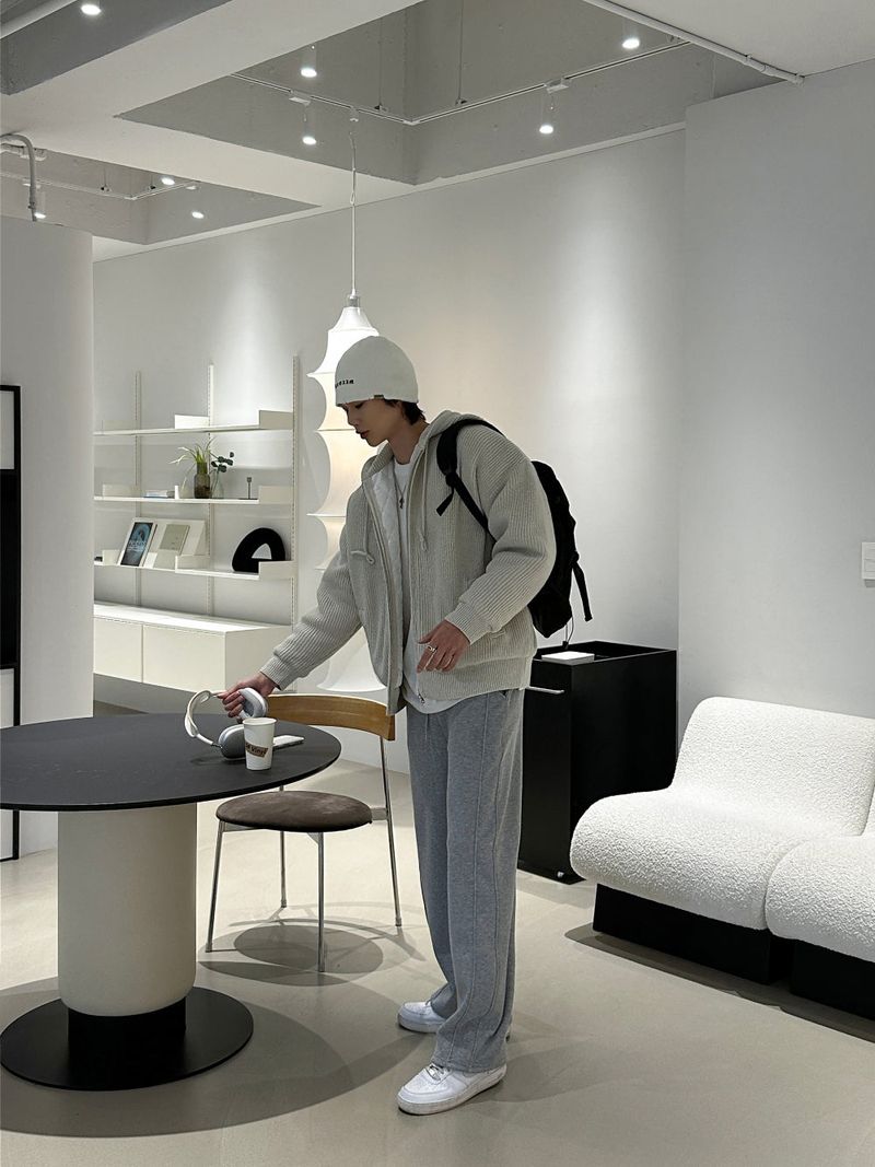 LMN Slay Oversized Fit Knitwear Hooded Padded (3 colors)