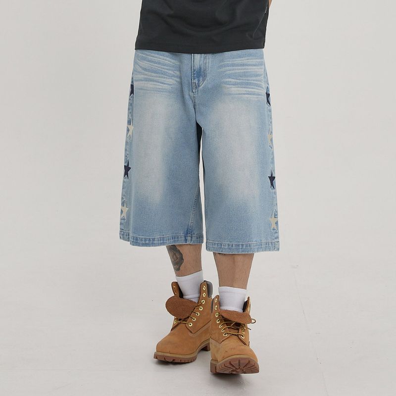 Star Denim Bermuda Pants
