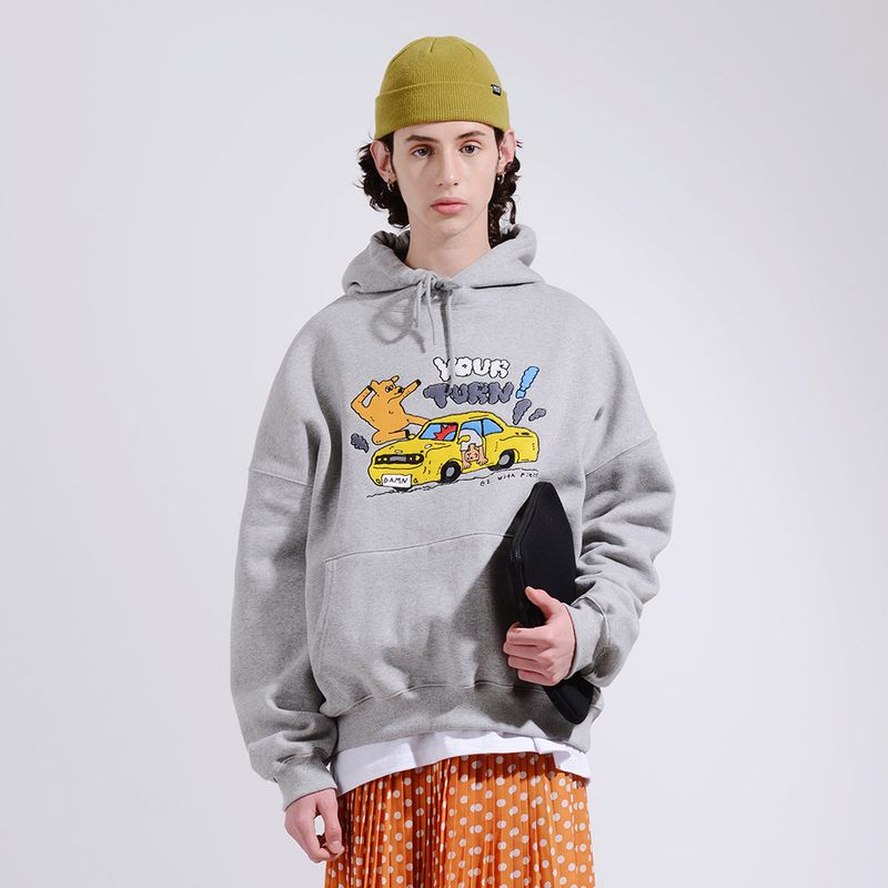PIECEMAKER（ピースメーカー）の「[EZwithPIECE] KICK KICK HOODIE (2COLORS)（Tops）」