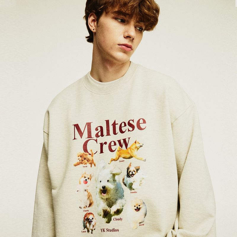 WaiKei(ワイケイ)の「(Napping)Maltese crew sweatshirts(Tops)」