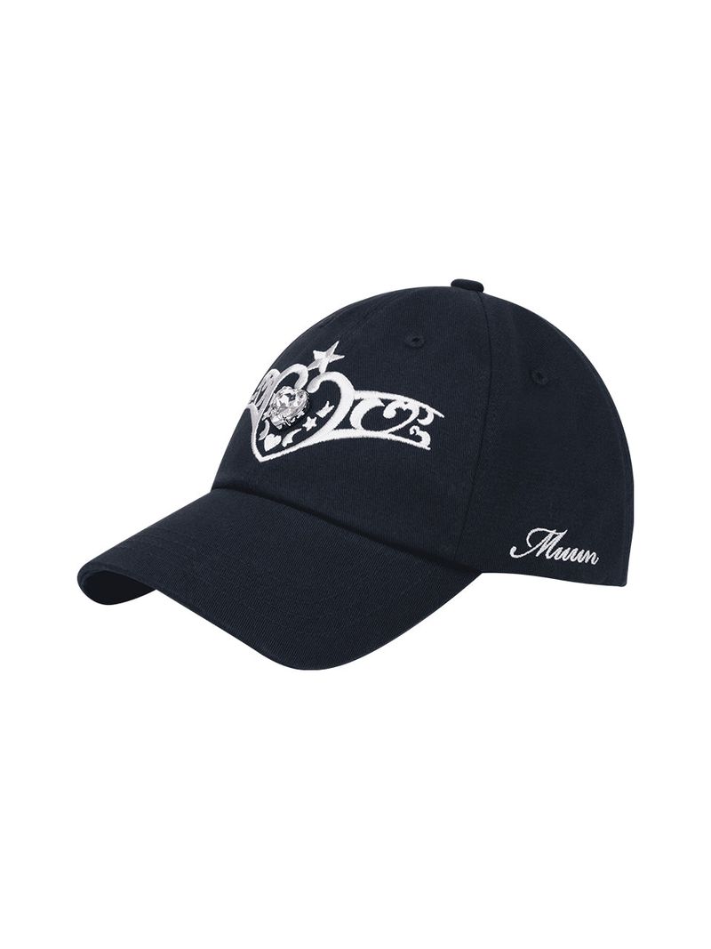ジュエル ティアラ ボールキャップ (Navy)