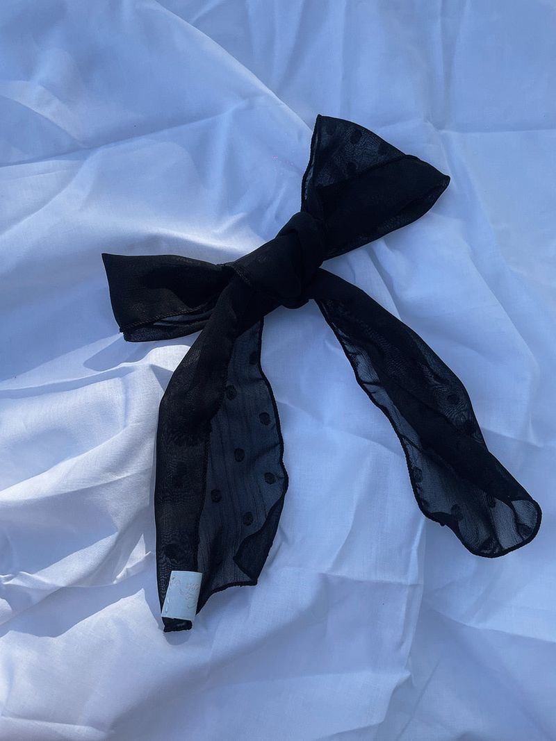 Tiny Dot Scarf (black)
