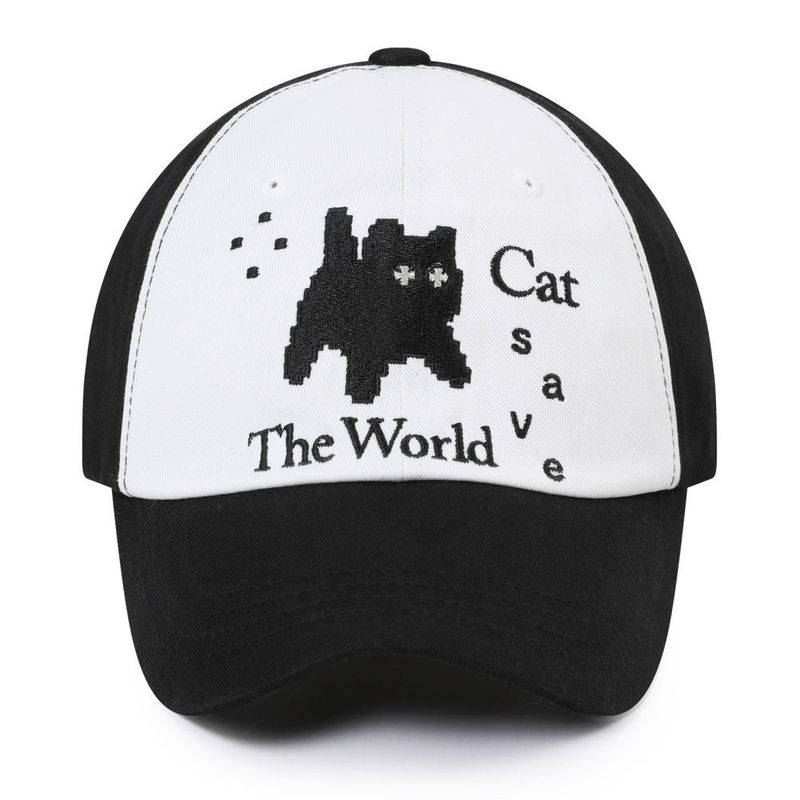 Cat Save The World（キャット セーブ ザ ワールド）の「Cat Save The World ピクセルアートボールキャップ (Black)（帽子）」