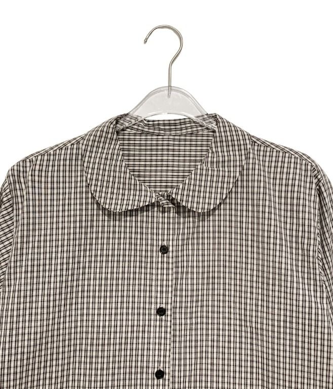 26FW★ [BAONHAUS] Hoimin Round Collar Check Blouse