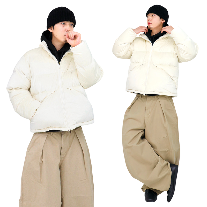 Soft-Warm Velvet Puffer Jacket