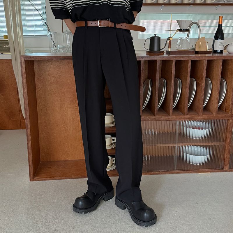 ASCLO Cooling Two Tuck Wide Slacks (2color)