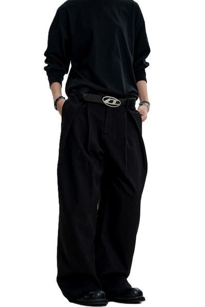 Draped Pleated Trousers