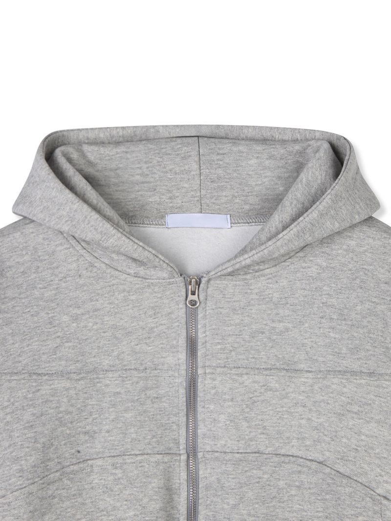 curved hood zip up(2colors)