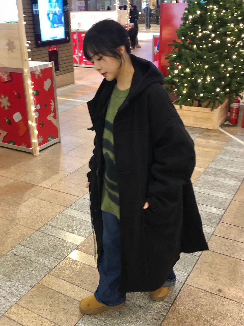 (quilted beam)Miyuki long hood duffle coat