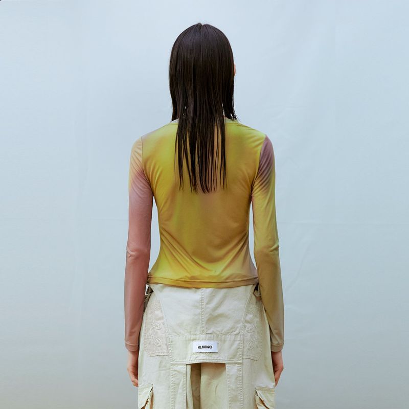 Asymmetric Ruched Top (YELLOW)