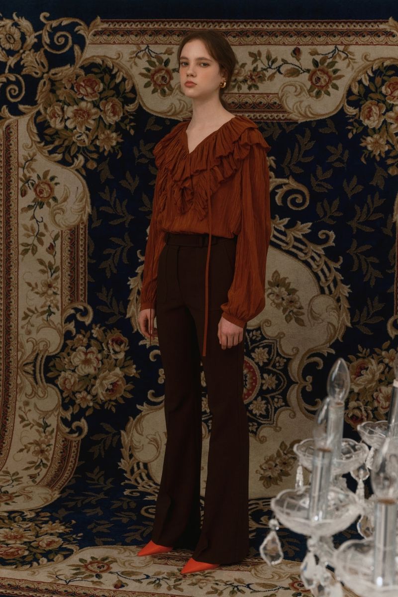 Frill blouse