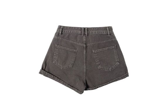 [Belt SET] ベッシー ロールアップ ウォッシング デニム ショートパンツ
