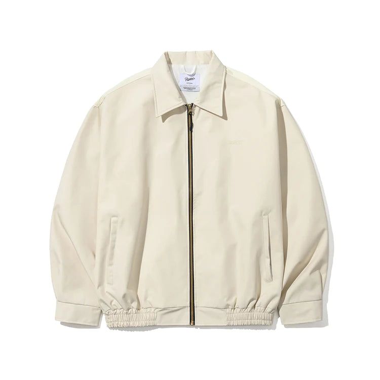 CL COLLAR NECK JACKET - CREAM/KHAKI BEIGE