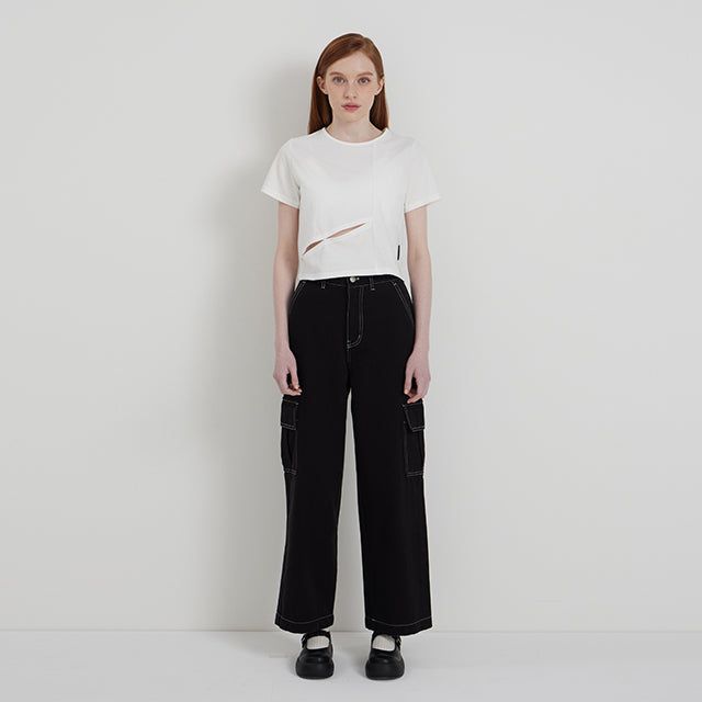BLACK COLOR CARGO PANTS