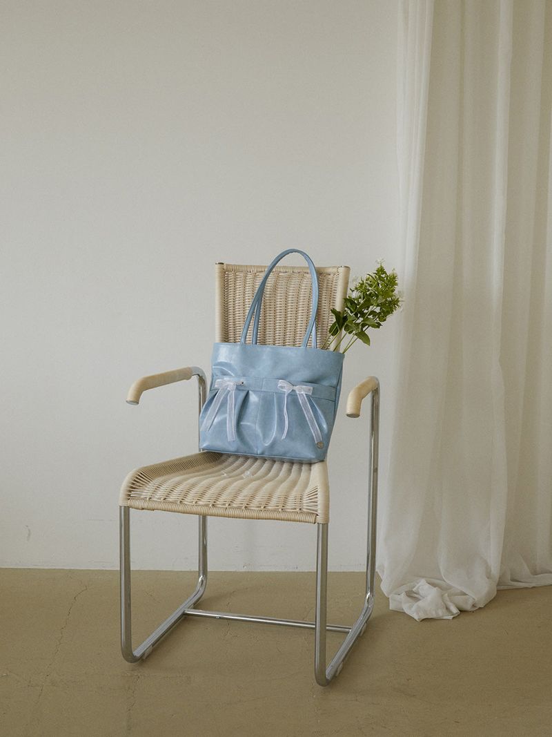 Easy ribbon bag_vintage blue