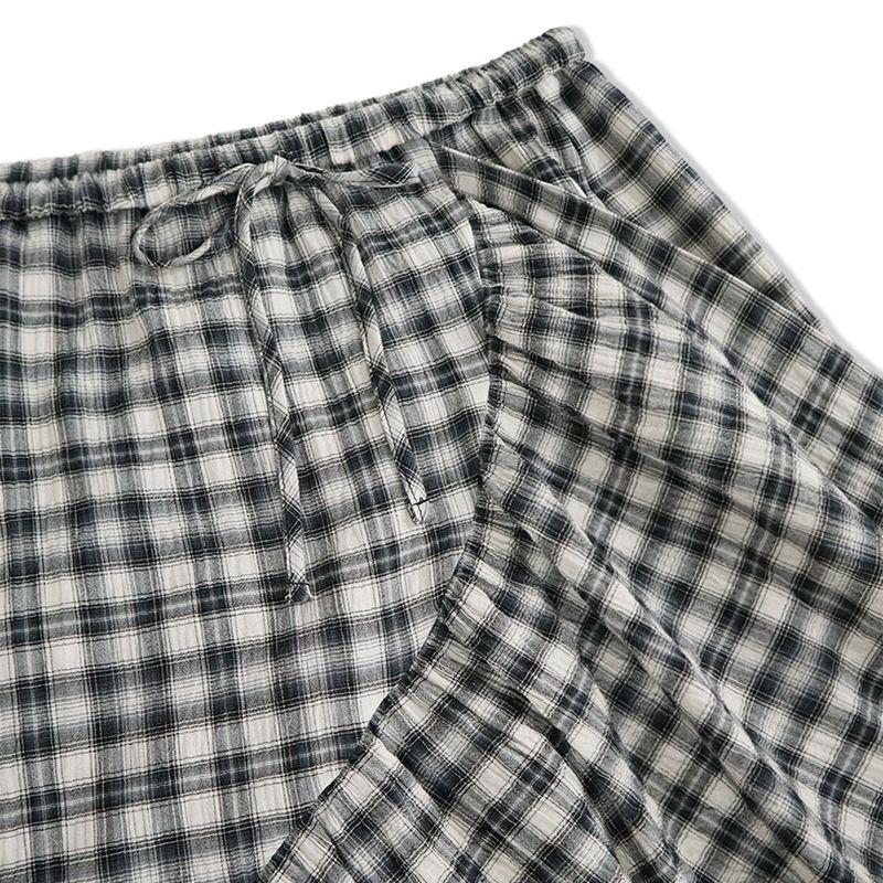 Ruffle long skirt_check