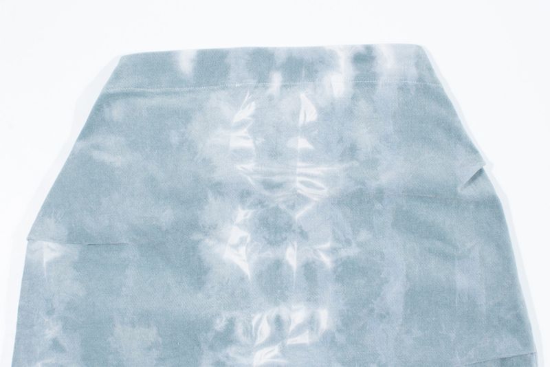 TIE-DYE DRAPING LONG SKIRT (White)
