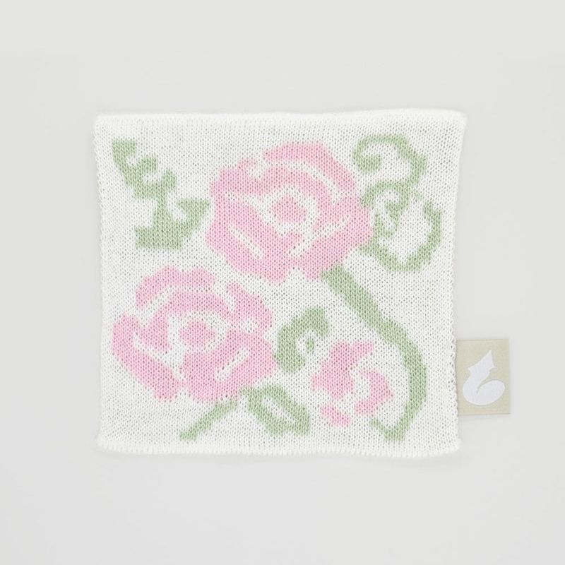 'rose and cocoa' tea coaster.rose