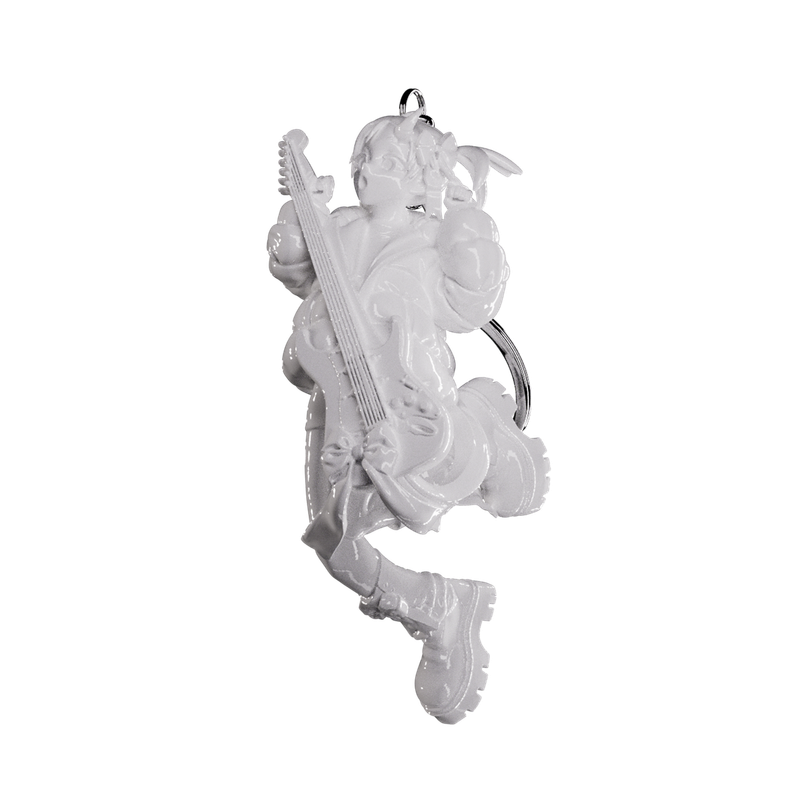KUROKAMI MOTEL（クロカミモーテル）の「Rick!! Keychain - White（Toys/Key Holders）」