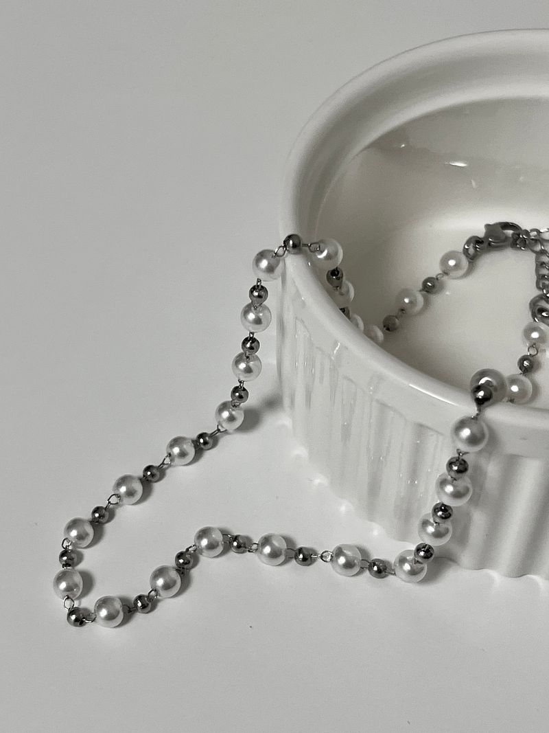 mix pearl choker