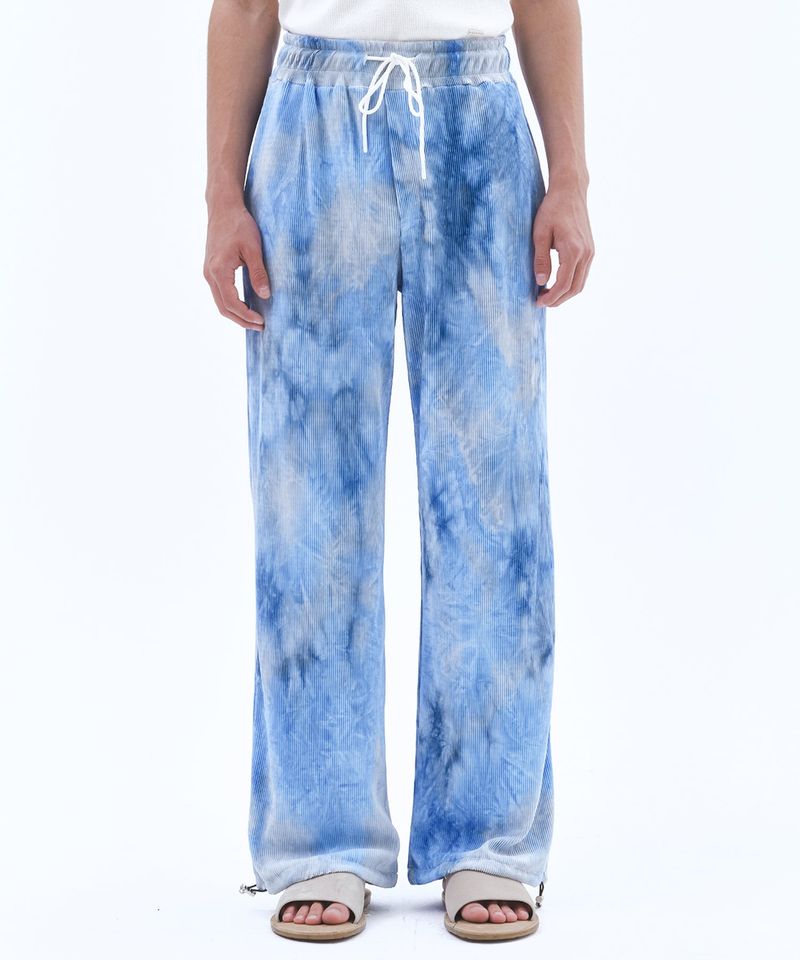 TRIP LE SENS（トリプルセンス）の「Unisex Tie-Dye Pleats String Pants_Blue  （Pants）」